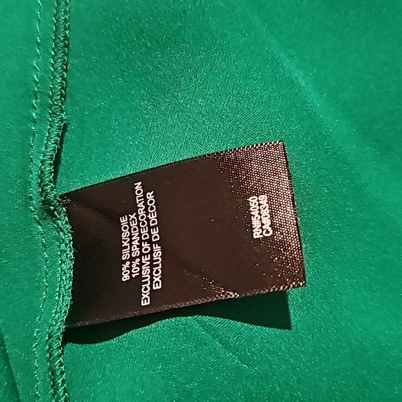 Robert Rodriguez Green Silk Beaded Top 2 - Picture 9 of 12